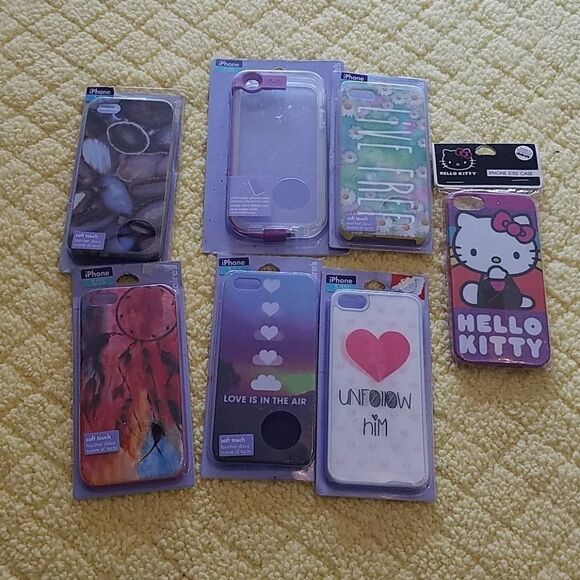 ✔ 5 for $25 iPhone 5/5S phone case bundle - Picture 1 of 8